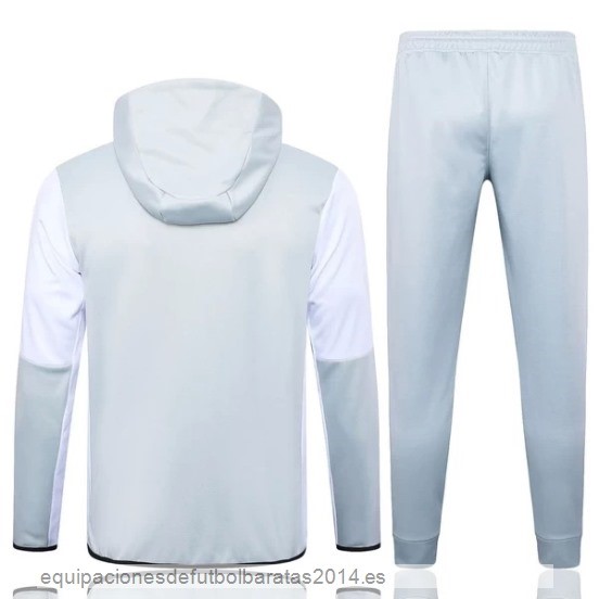 Nuevo Conjunto Completo Ropa Deportiva Con Cremallera Larga Al Nassr 23/24 Gris Blanco Baratas